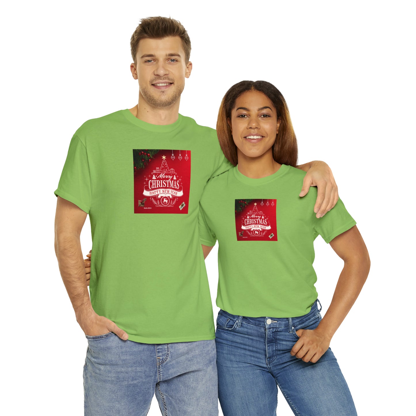 Merry Christmas Unisex Heavy Cotton Tee