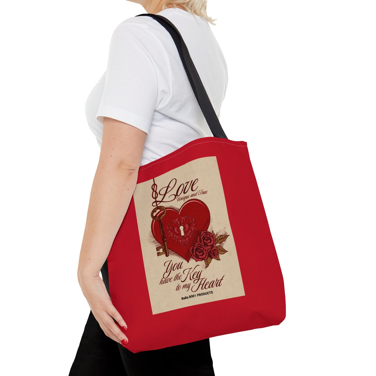 Key To My Heart Tote Bag (AOP)