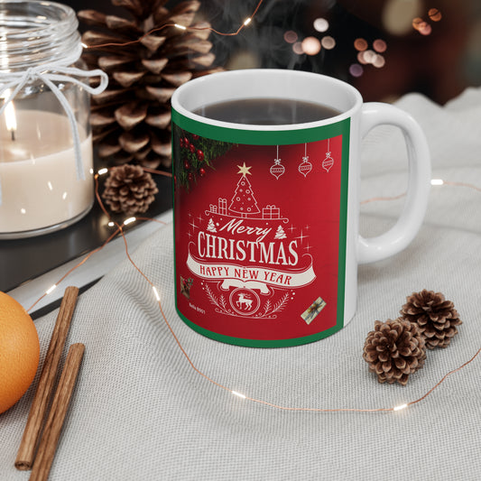 Merry Christmas Ceramic Unique Coffee Mug