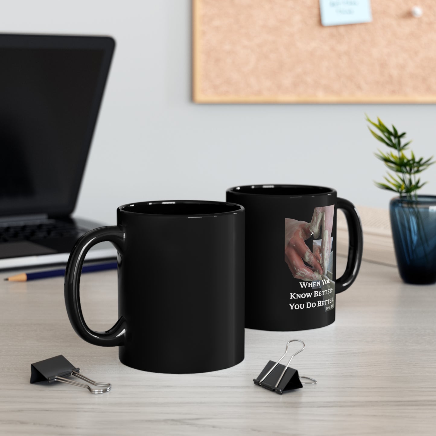 Do Better Unique Black Coffee Mug