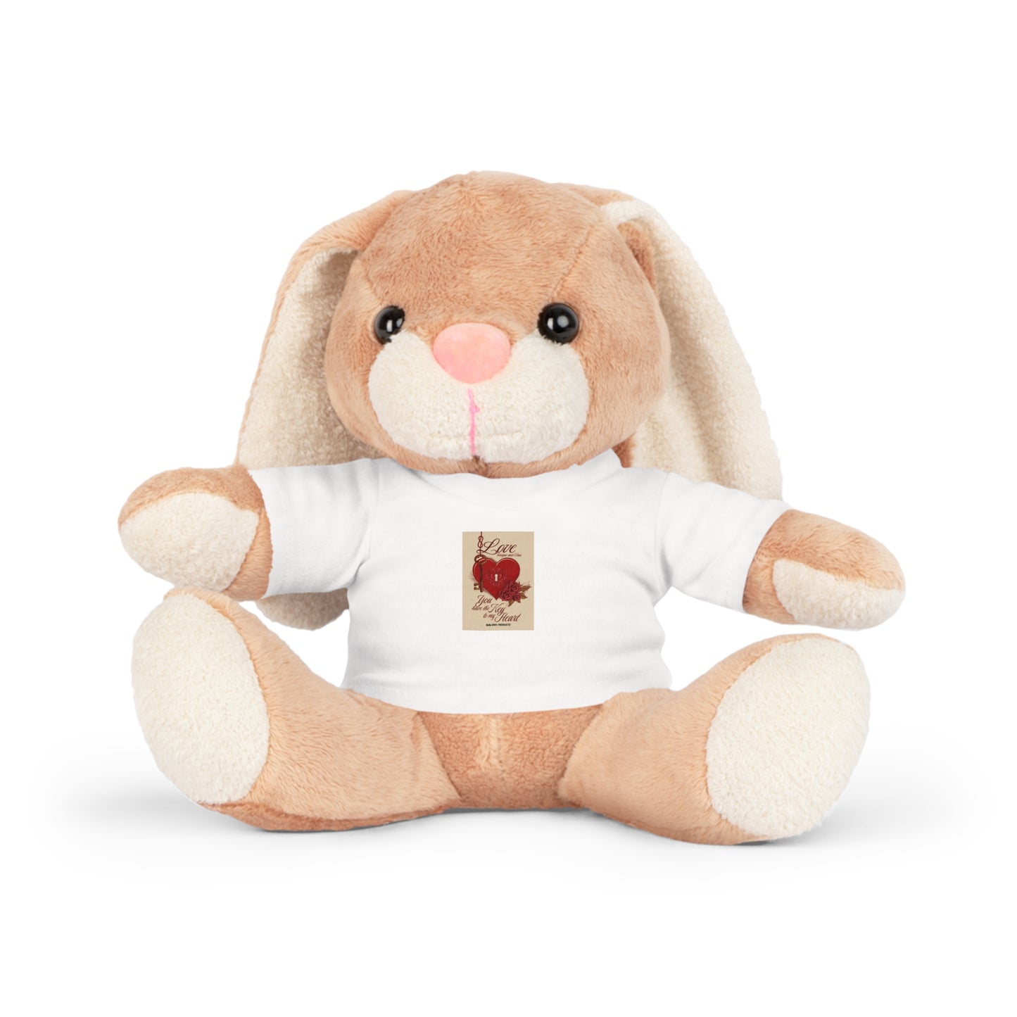 The Key To My Heart Plush Toy with T-Shirt