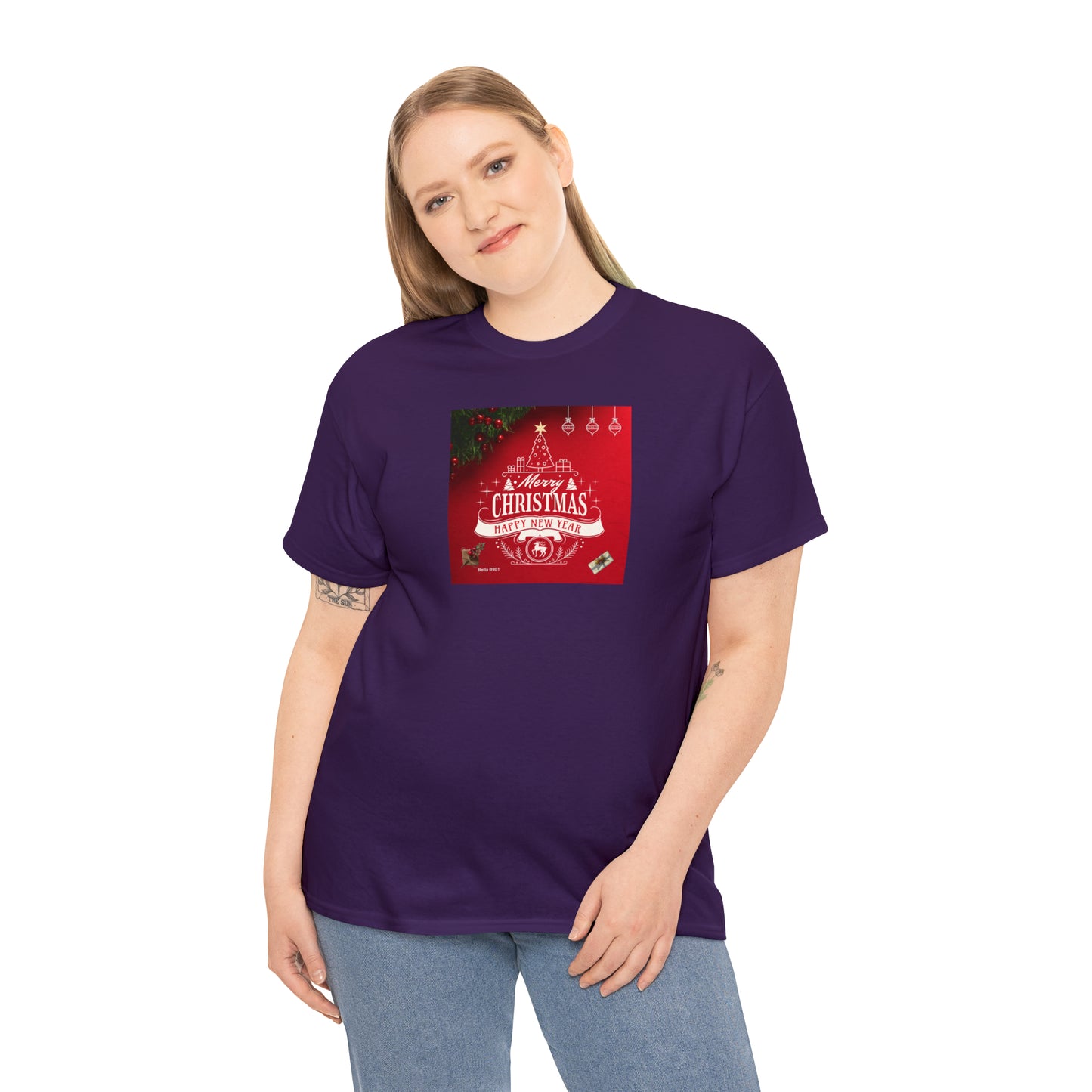 Merry Christmas Unisex Heavy Cotton Tee