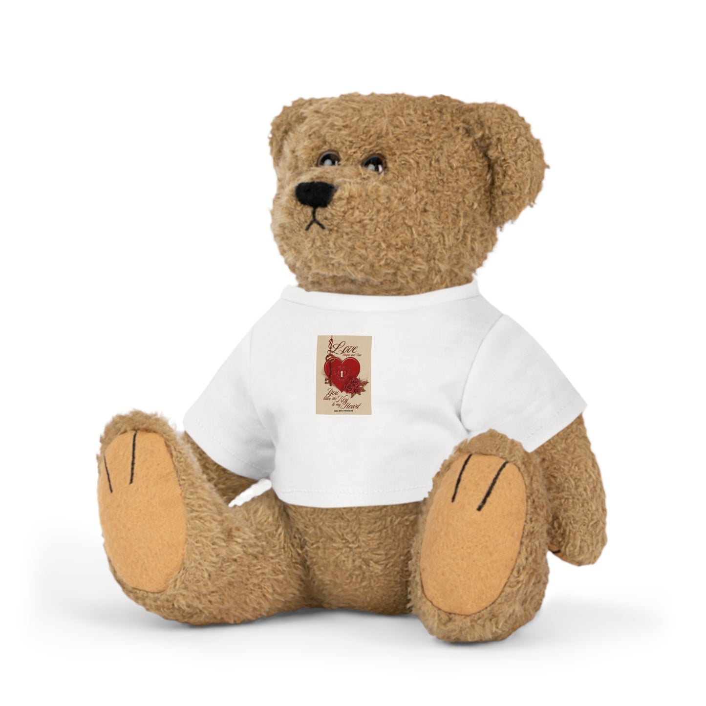 The Key To My Heart Plush Toy with T-Shirt