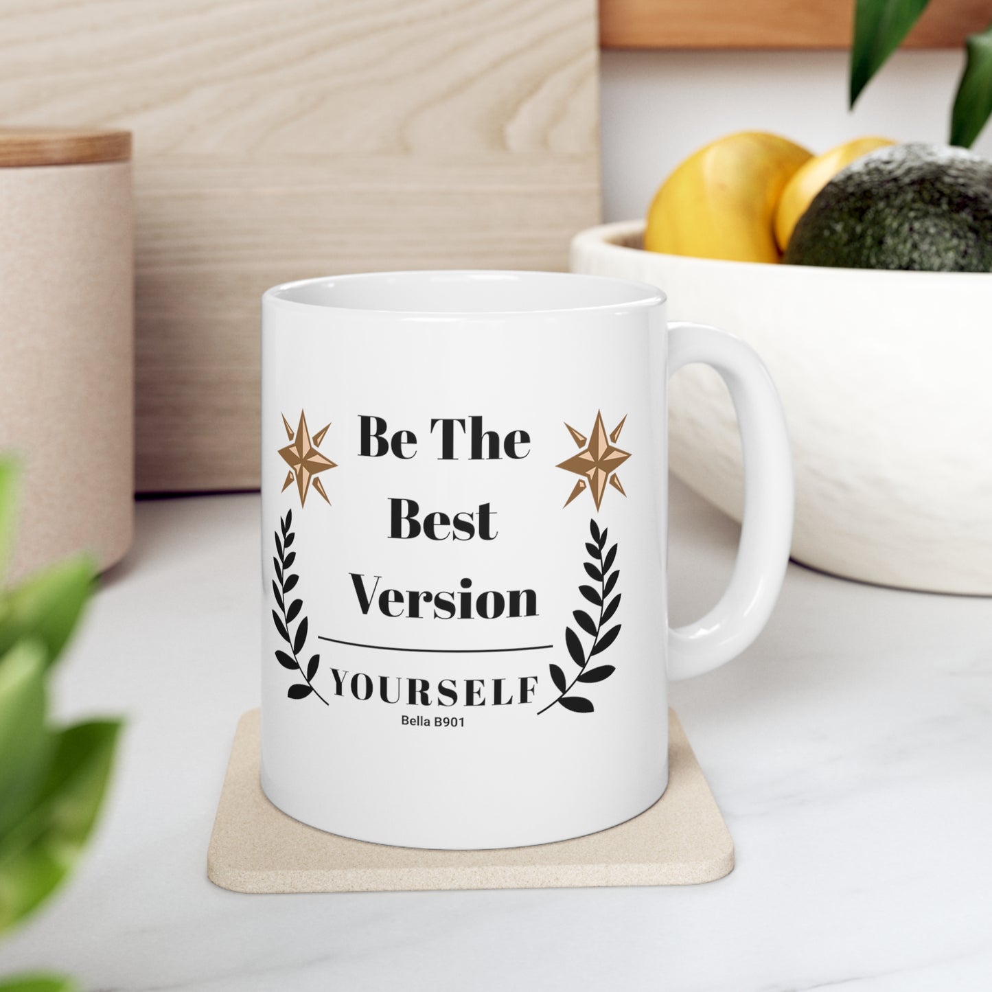 Be The Best Ceramic Unique Coffee Mug 11oz