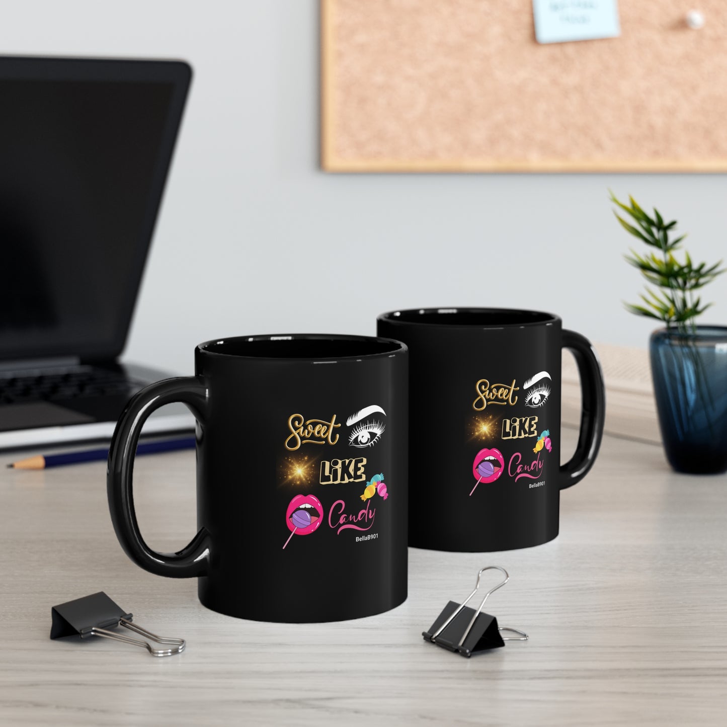 Sweet Like Candy 11oz Black Mug