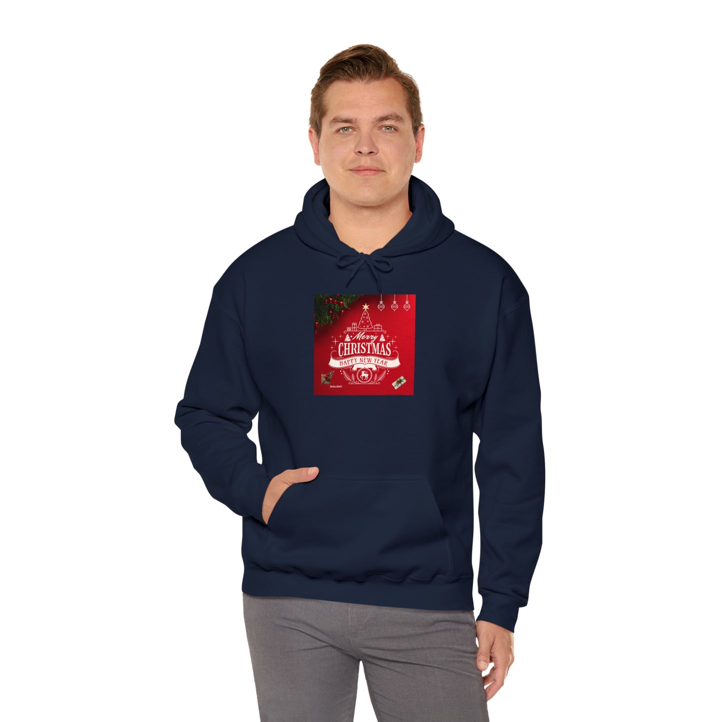 Merry Christmas Unisex Heavy Blend™ Hooded Sweatshirt