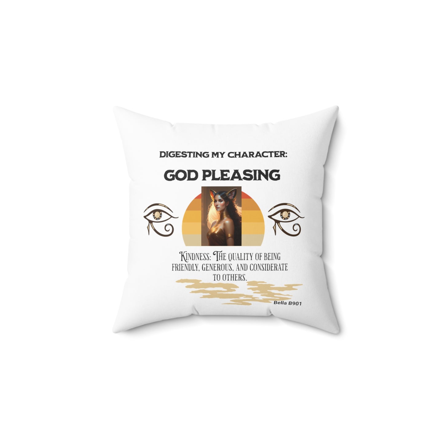 Digesting Kindness Spun Polyester Square Pillow