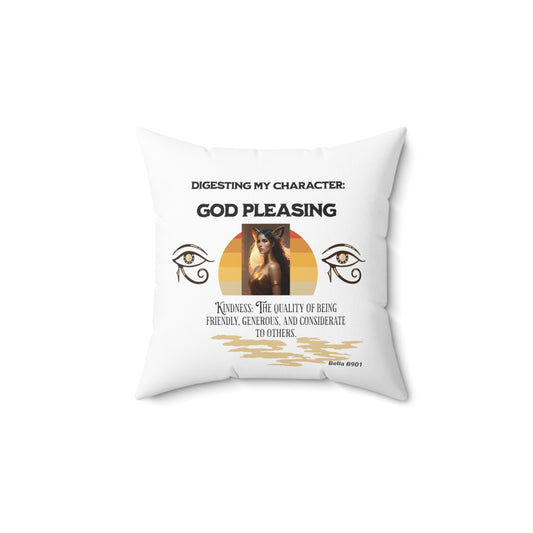 Digesting Kindness Spun Polyester Square Pillow