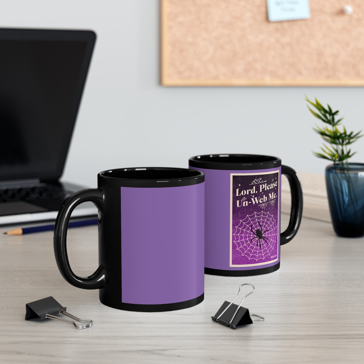 Lord, Please Un-Web Me 11oz Black Mug