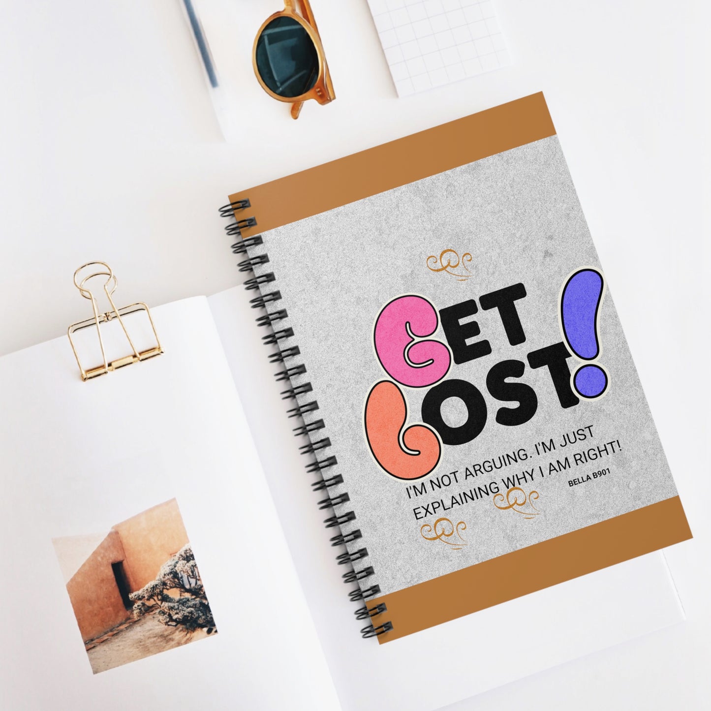 GET LOST Spiral Notebook - Ruled Line