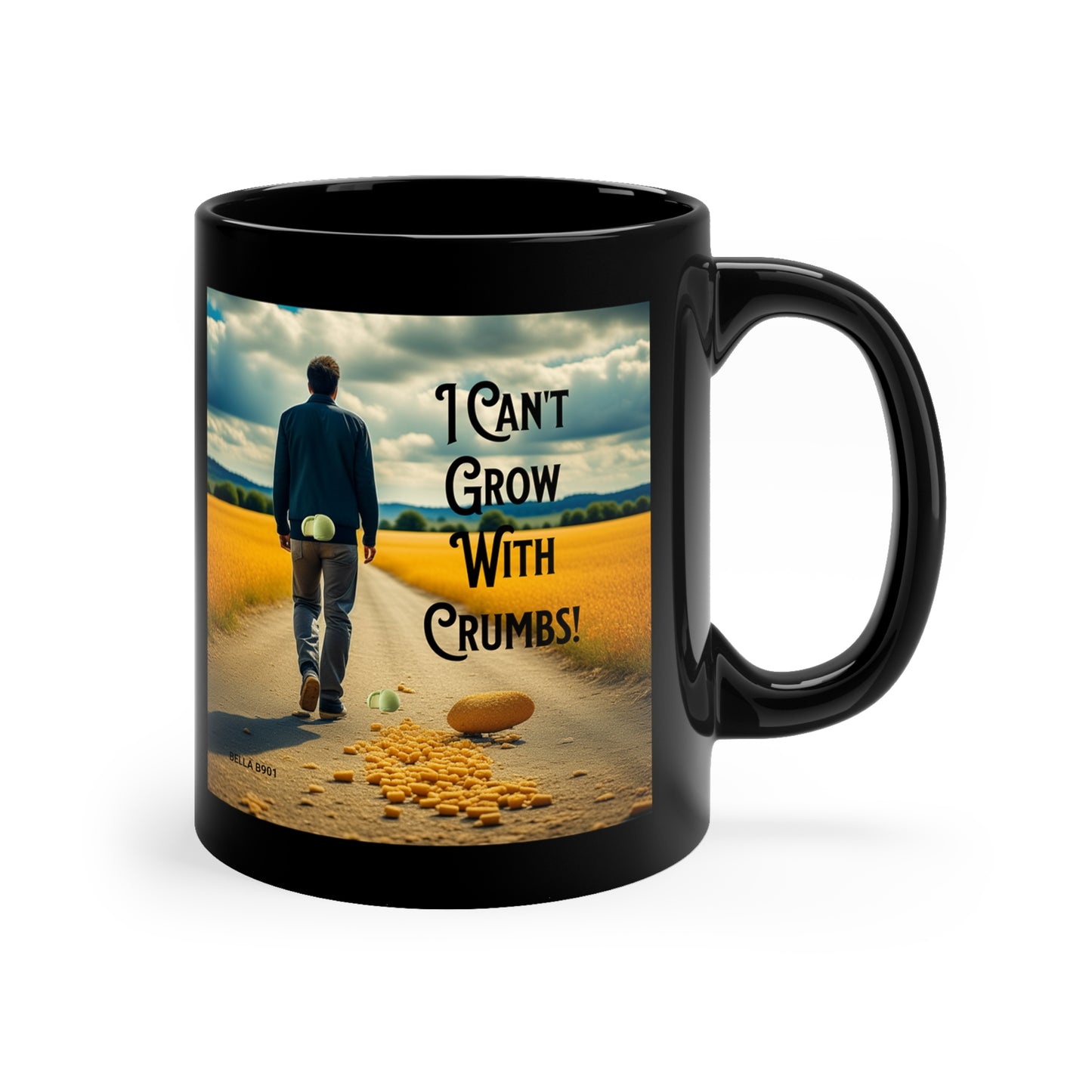 The Crumbs 11oz Black Mug