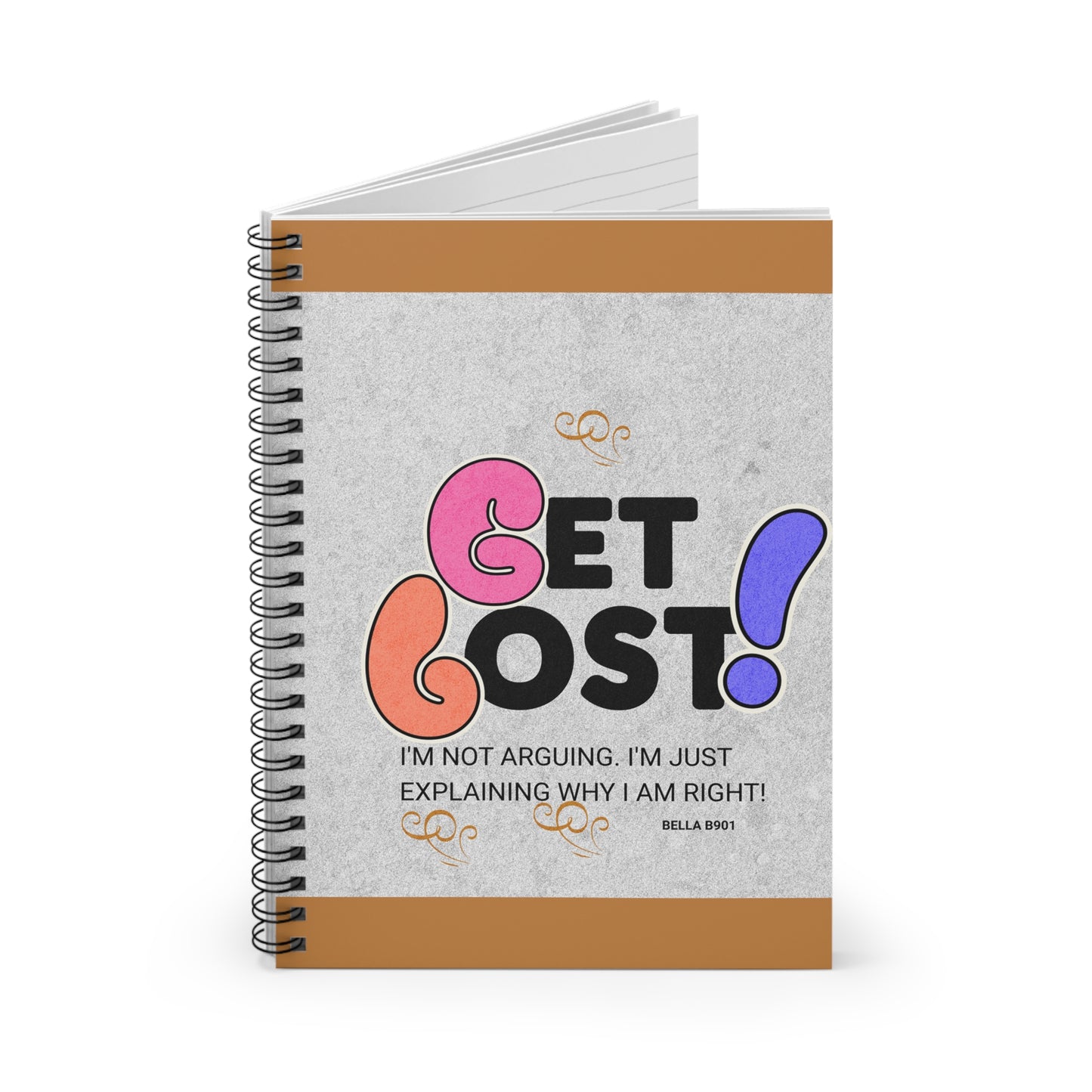 GET LOST Spiral Notebook - Ruled Line