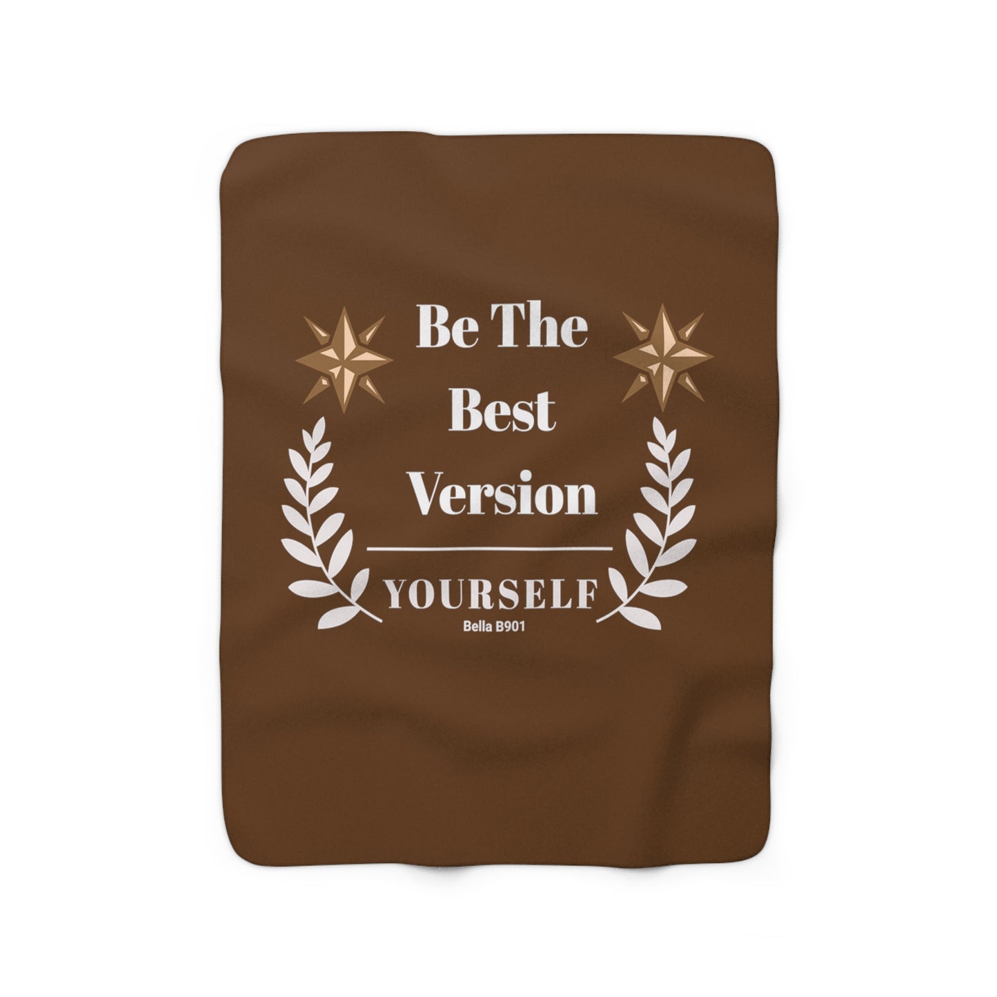 The Best Version Yourself Sherpa Fleece Blanket