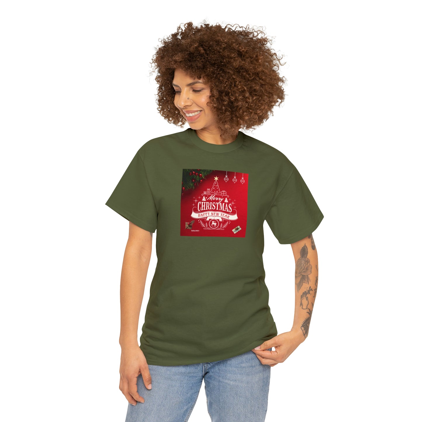 Merry Christmas Unisex Heavy Cotton Tee