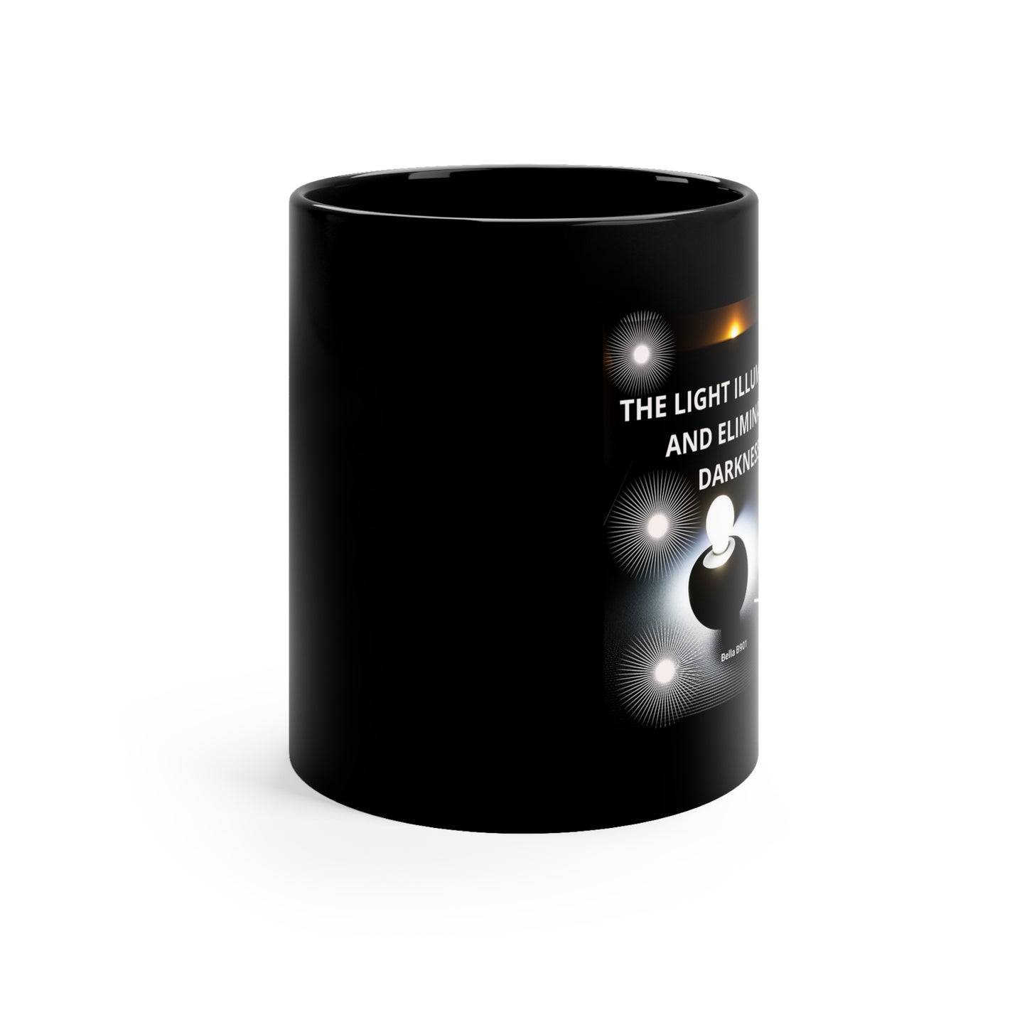 The LIGHT Ceramic Black Unique Coffee Mug