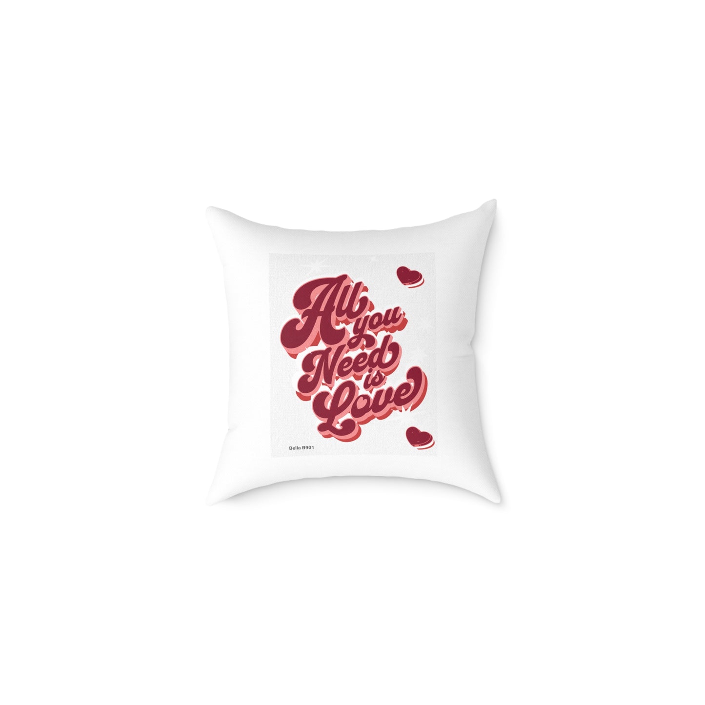 All You Need Is Love Spun Polyester Pillow