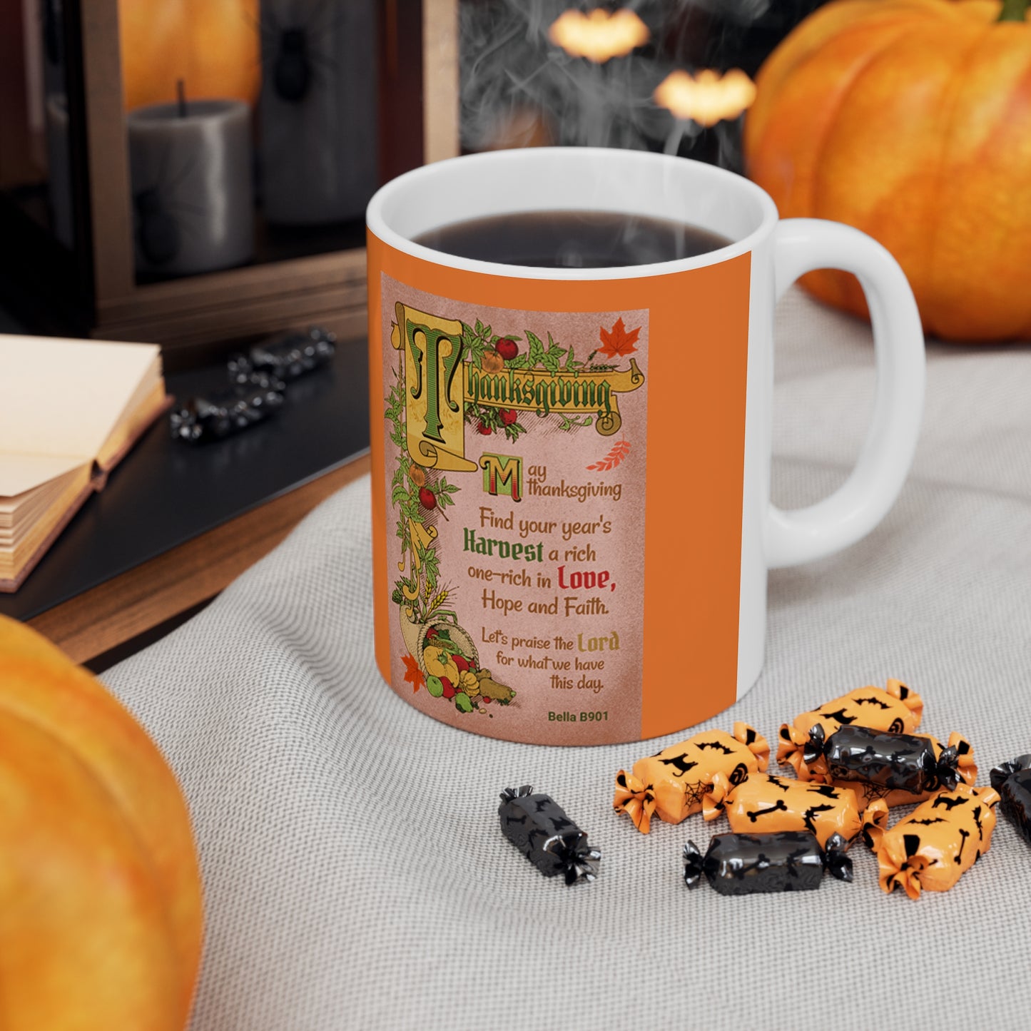 Thanksgiving Wish Ceramic Unique Coffee Mug