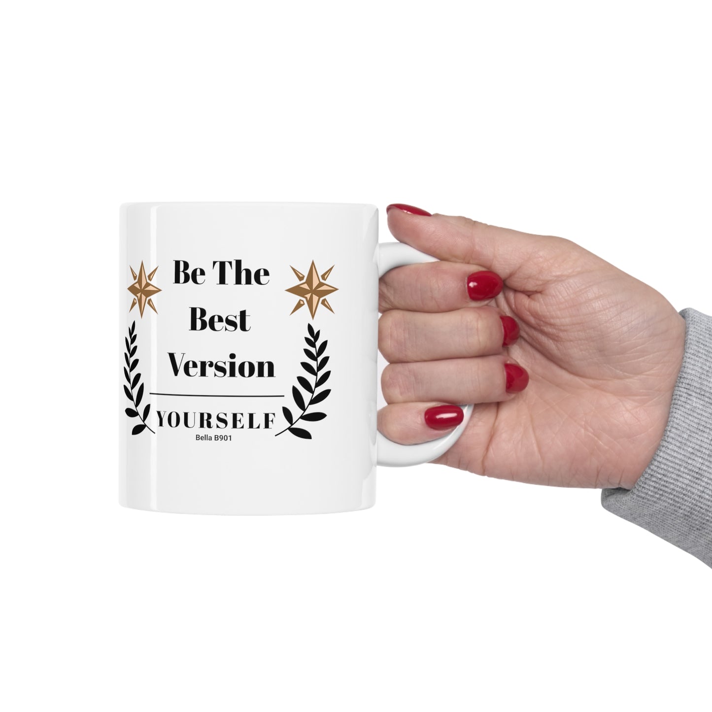 Be The Best Ceramic Unique Coffee Mug 11oz