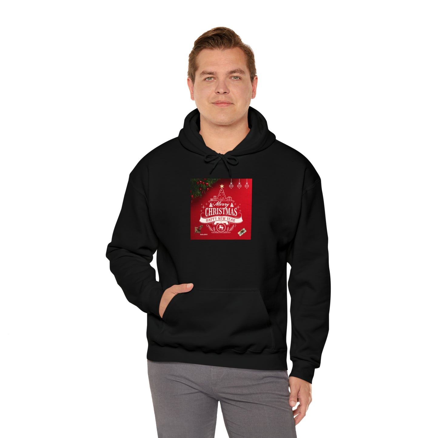 Merry Christmas Unisex Heavy Blend™ Hooded Sweatshirt