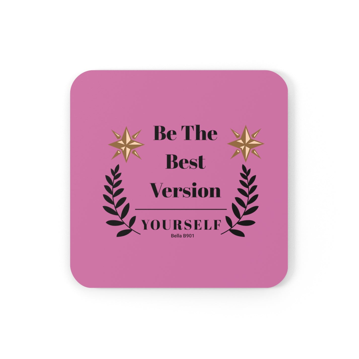 The Best Version Yourself Cork Back Coaster