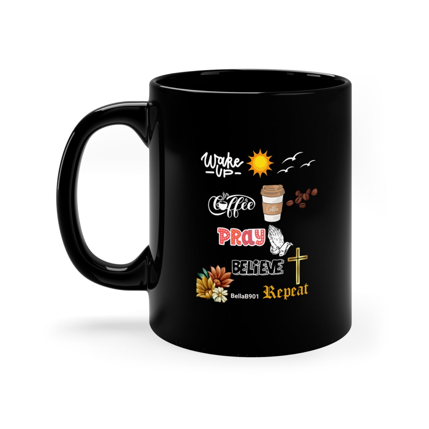 The Wake Up 11oz Black Mug