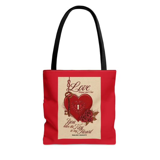 Key To My Heart Tote Bag (AOP)