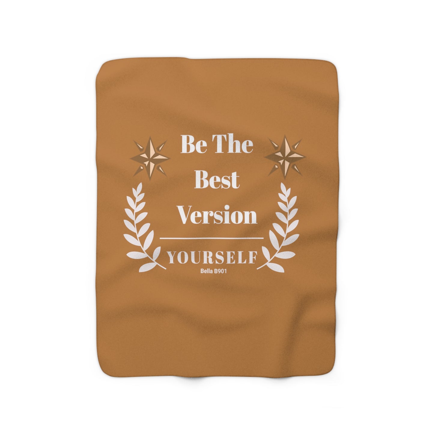 The Best Version Yourself Sherpa Fleece Blanket