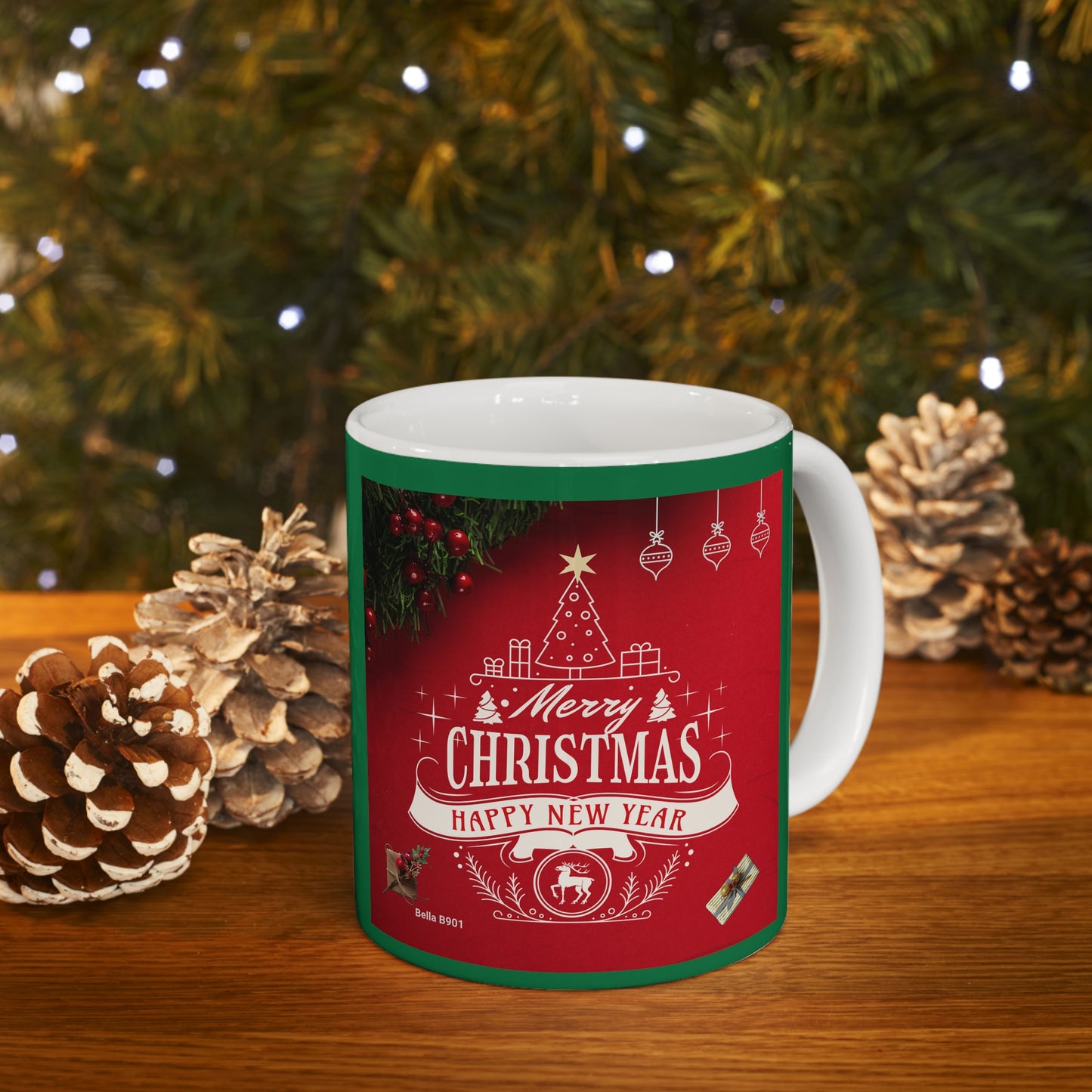 Merry Christmas Ceramic Unique Coffee Mug