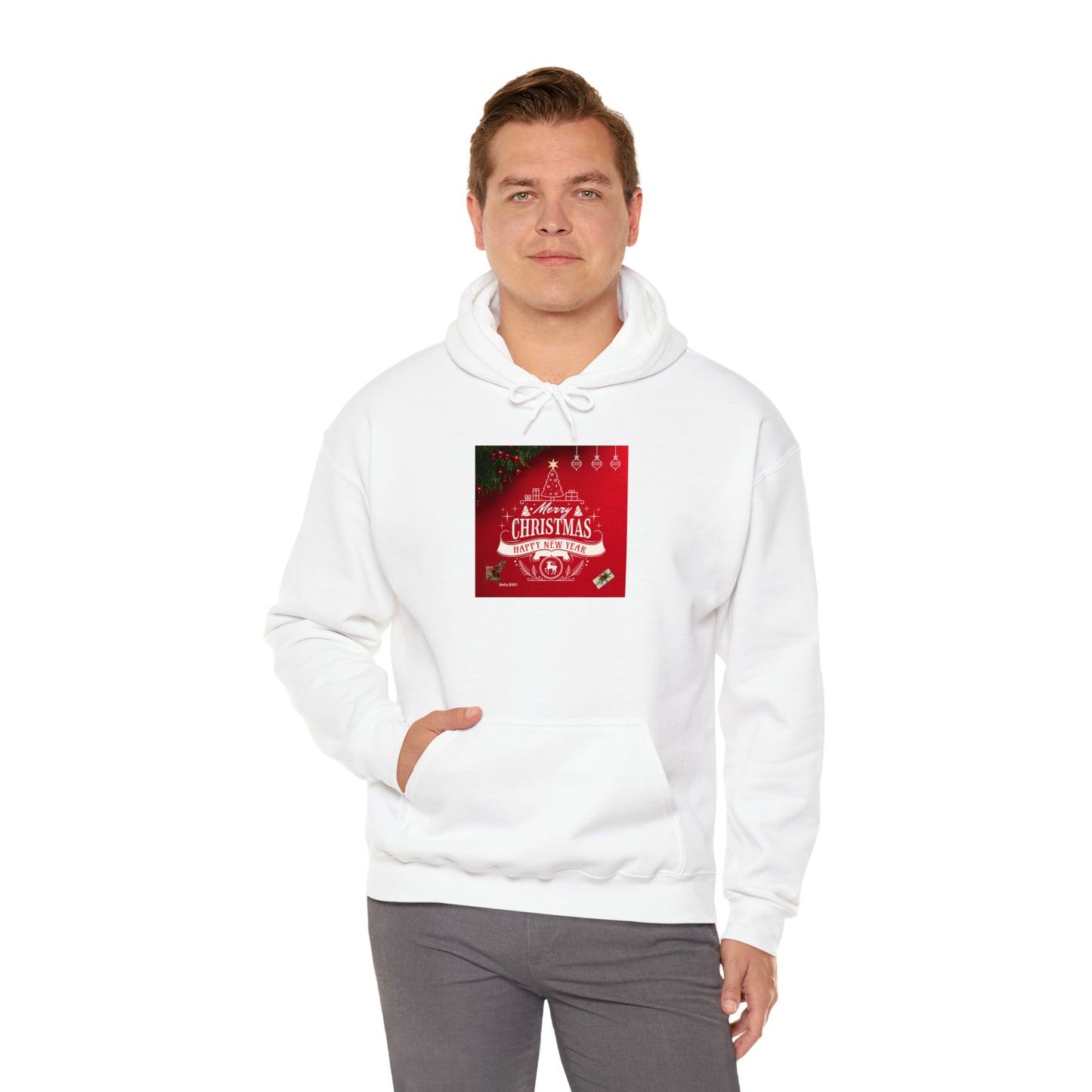 Merry Christmas Unisex Heavy Blend™ Hooded Sweatshirt