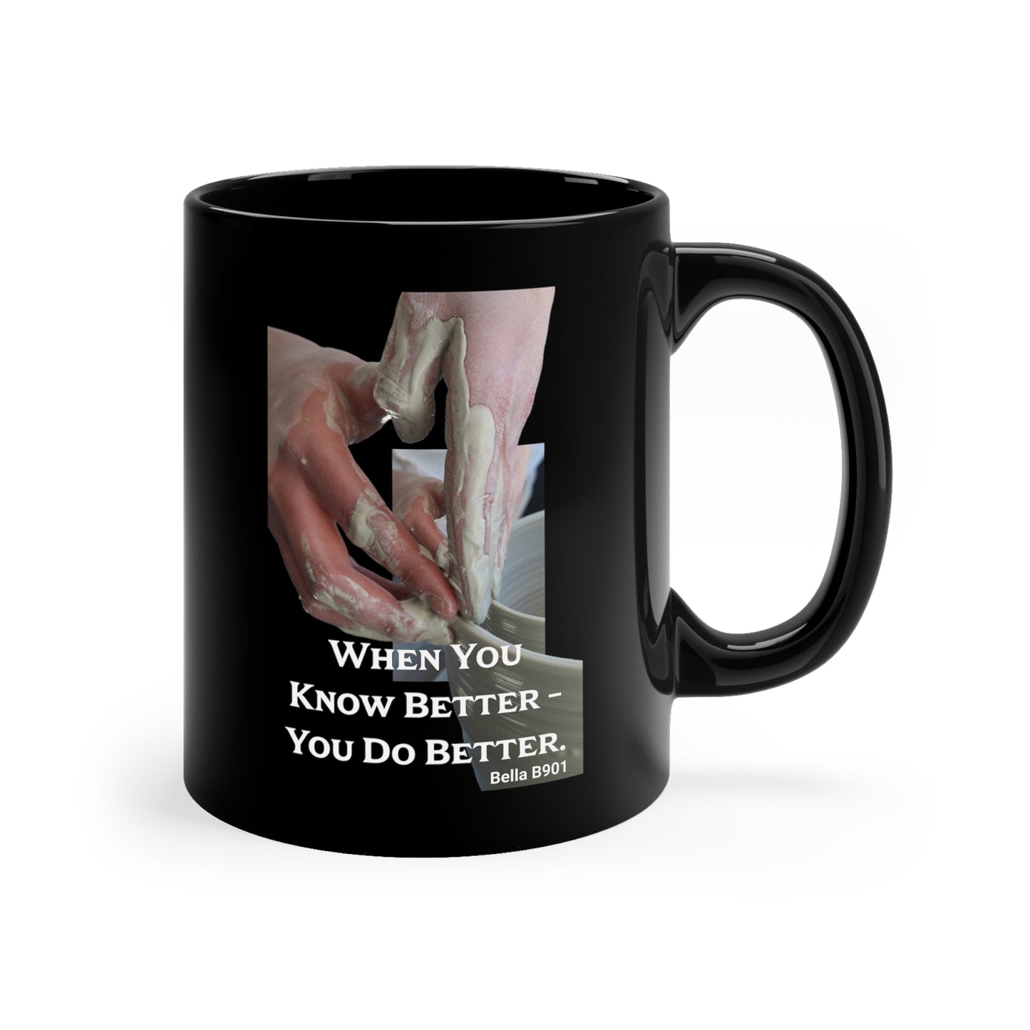 Do Better Unique Black Coffee Mug