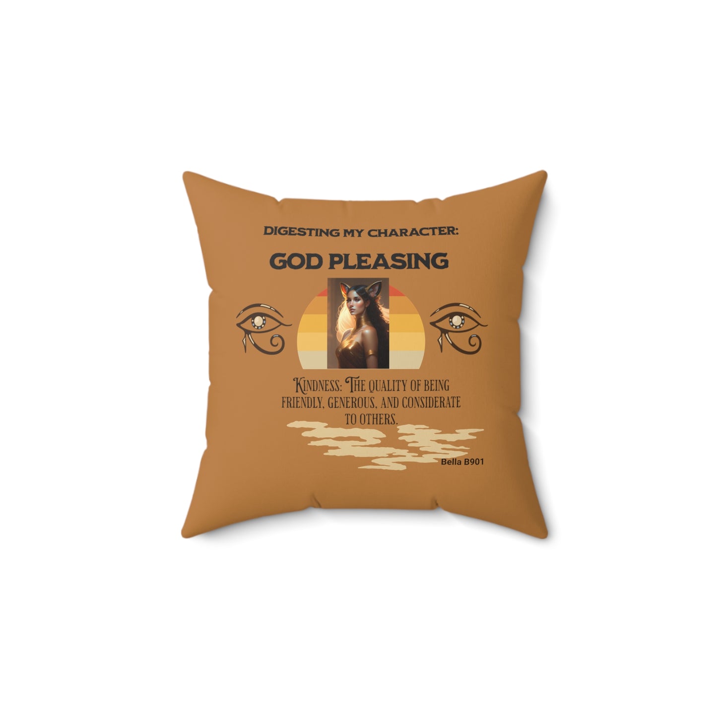 Digesting Kindness Spun Polyester Square Pillow