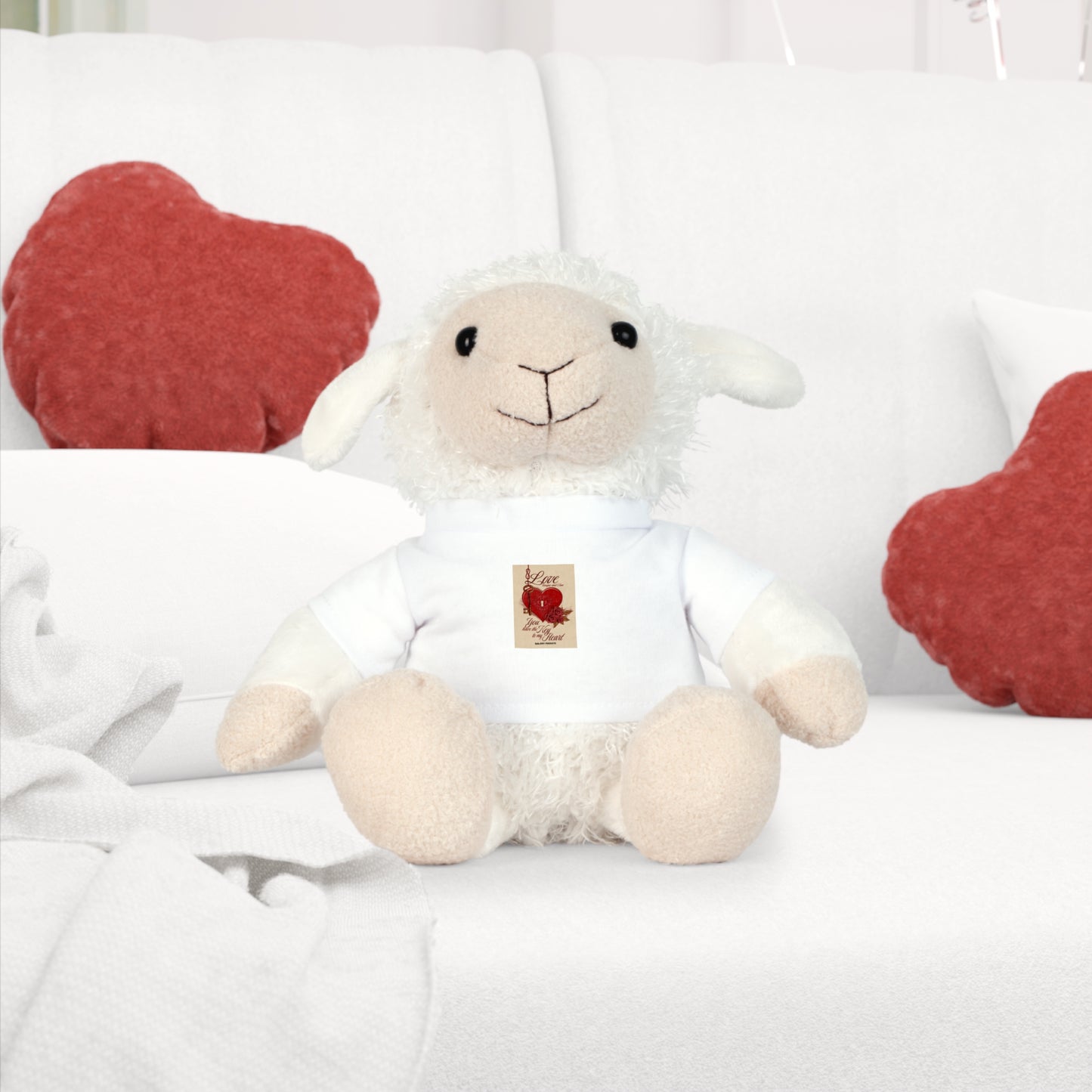 The Key To My Heart Plush Toy with T-Shirt