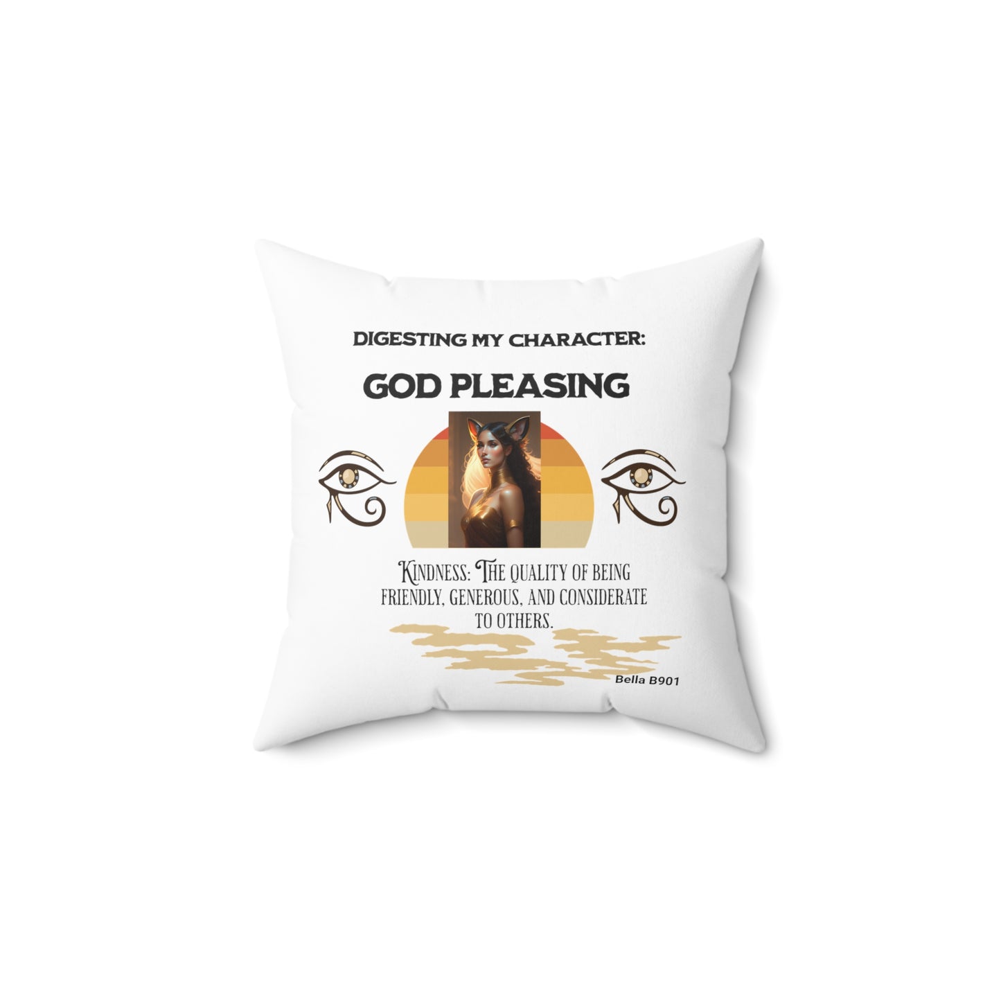 Digesting Kindness Spun Polyester Square Pillow