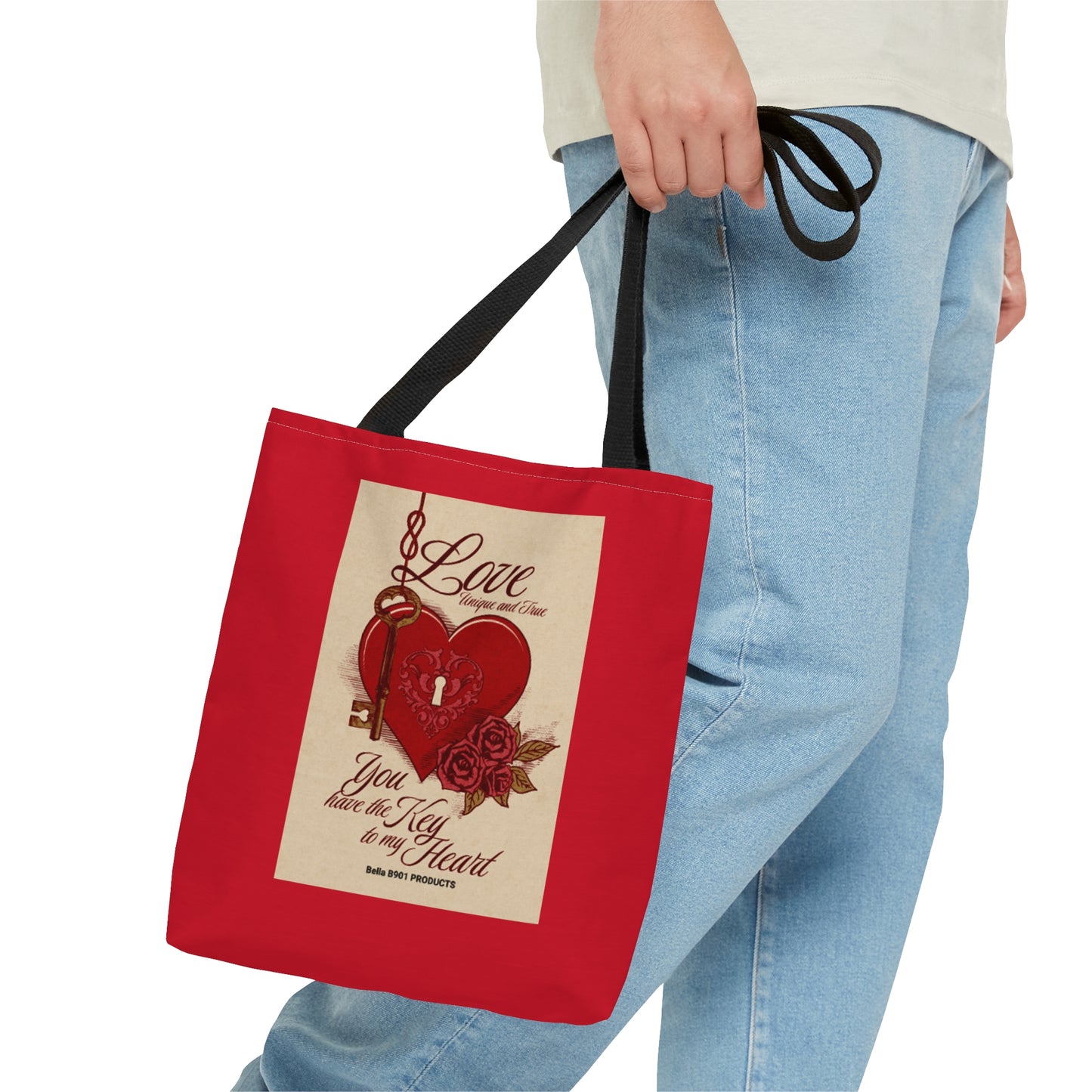 Key To My Heart Tote Bag (AOP)