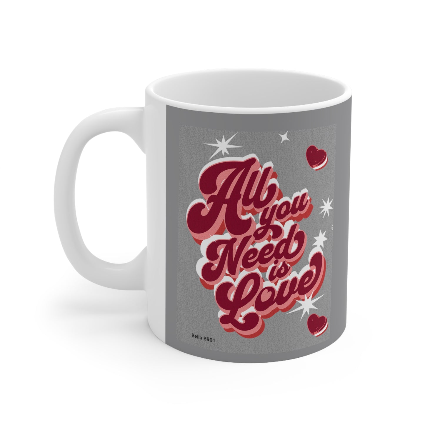 All You Need Is Love Ceramic Unique Coffee Mug