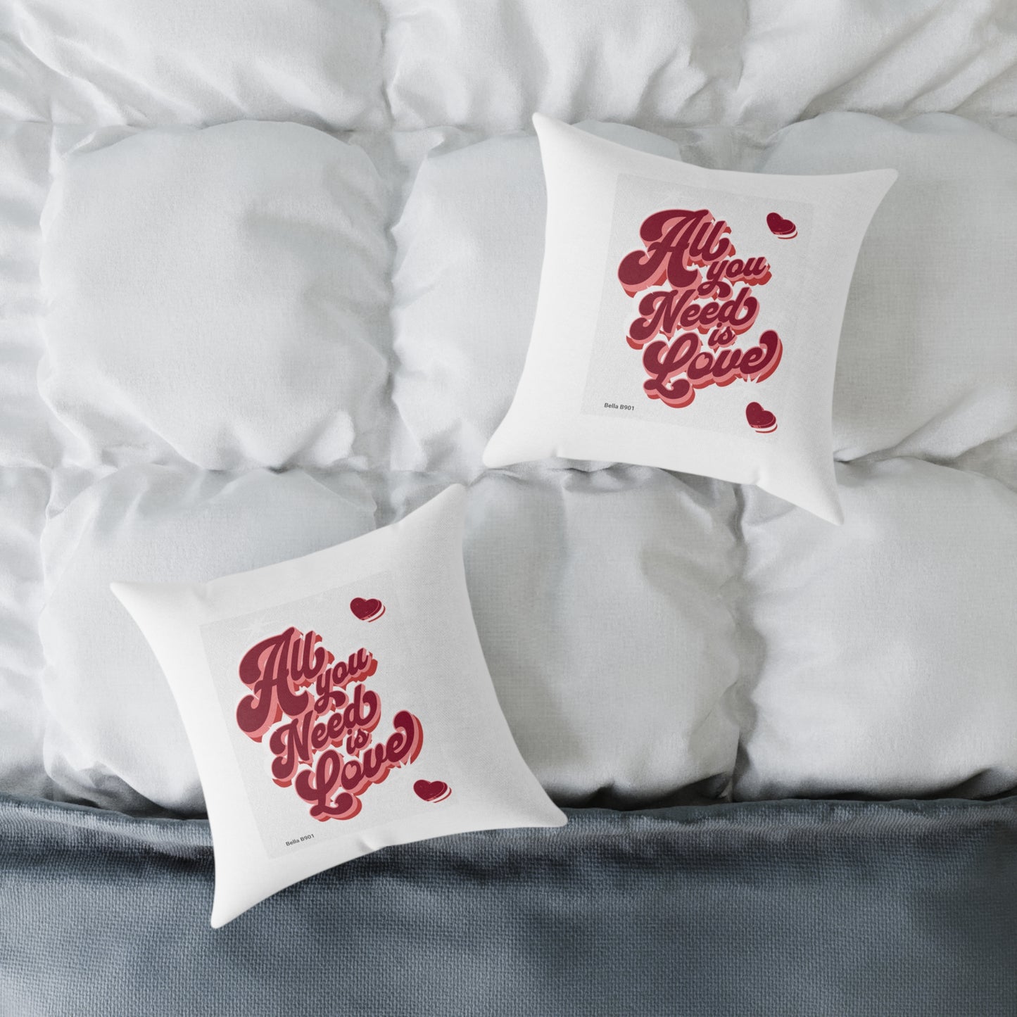 All You Need Is Love Spun Polyester Pillow