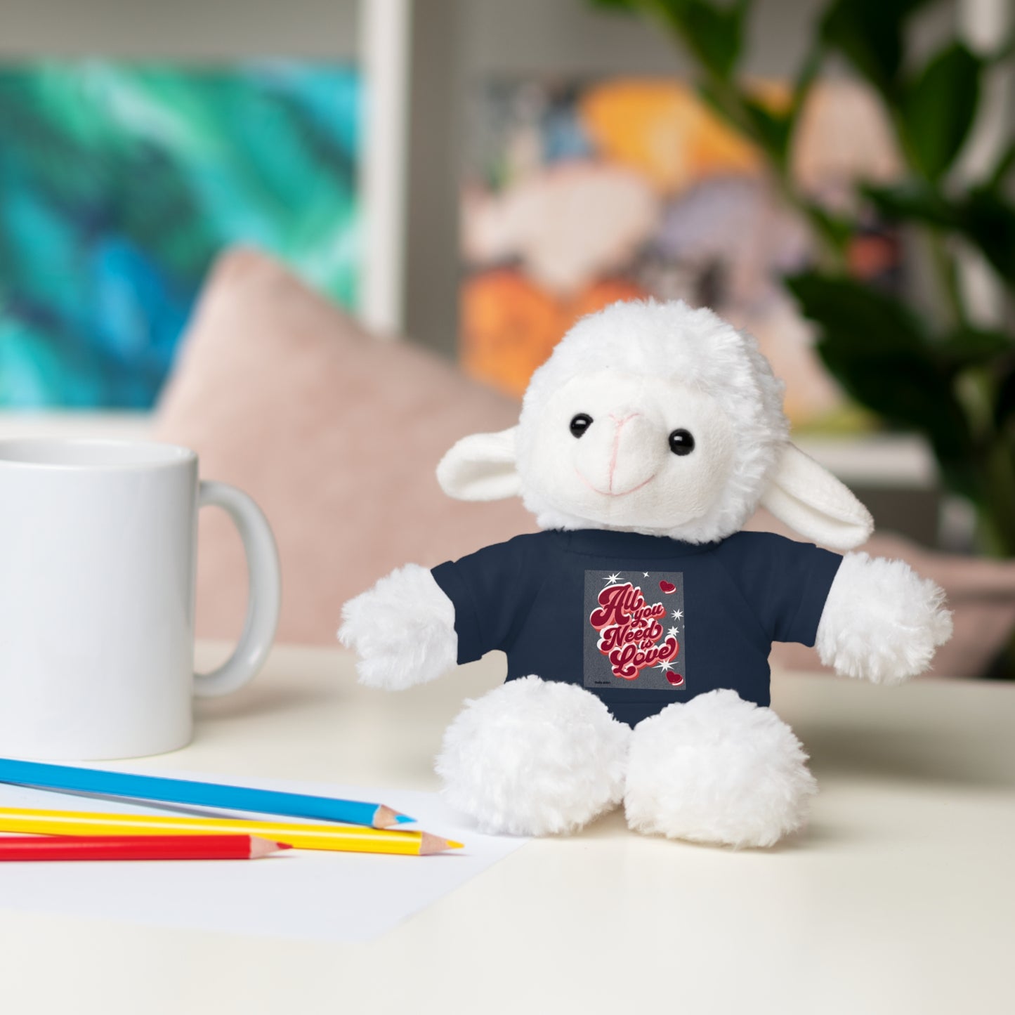 All You Need Is Love Stuffed Animals with Tee