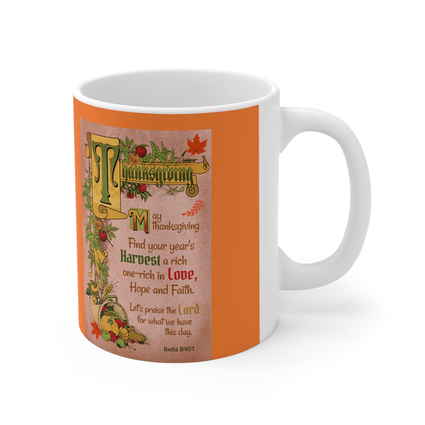 Thanksgiving Wish Ceramic Unique Coffee Mug