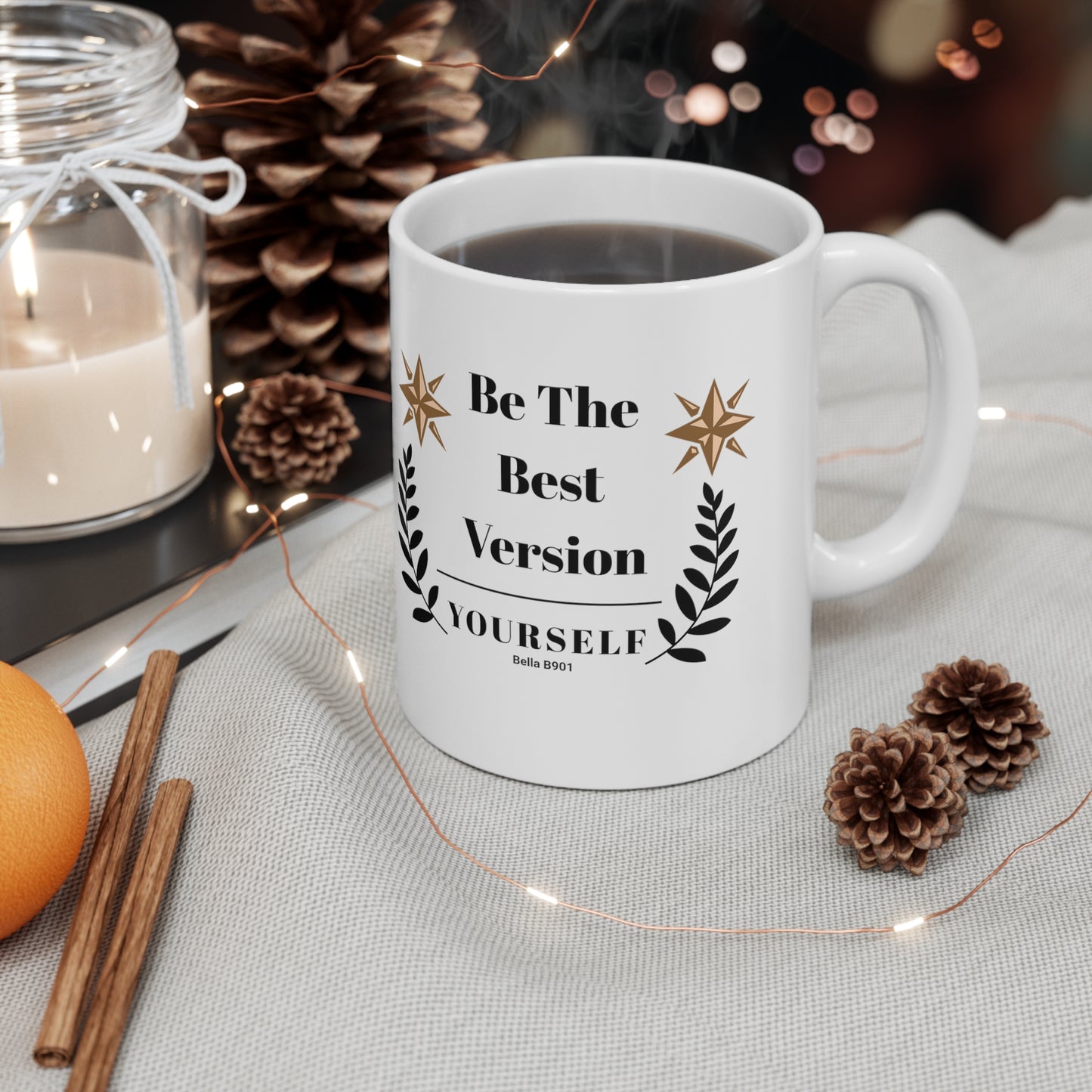 Be The Best Ceramic Unique Coffee Mug 11oz