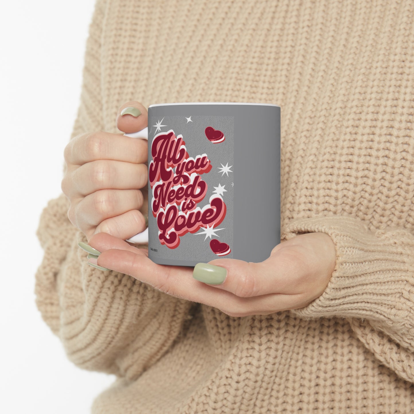 All You Need Is Love Ceramic Unique Coffee Mug