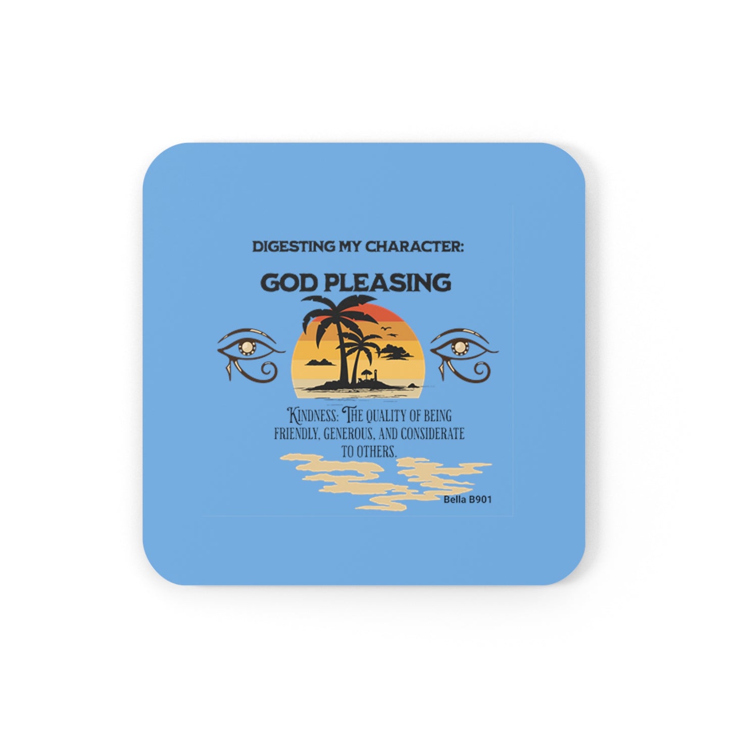 God Pleasing Cork Back Coaster