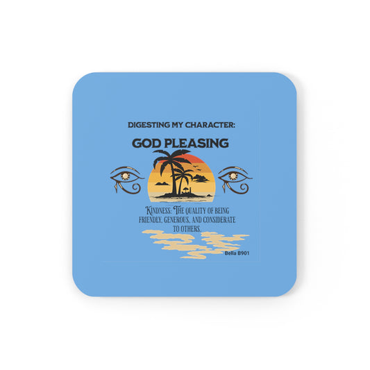 God Pleasing Cork Back Coaster