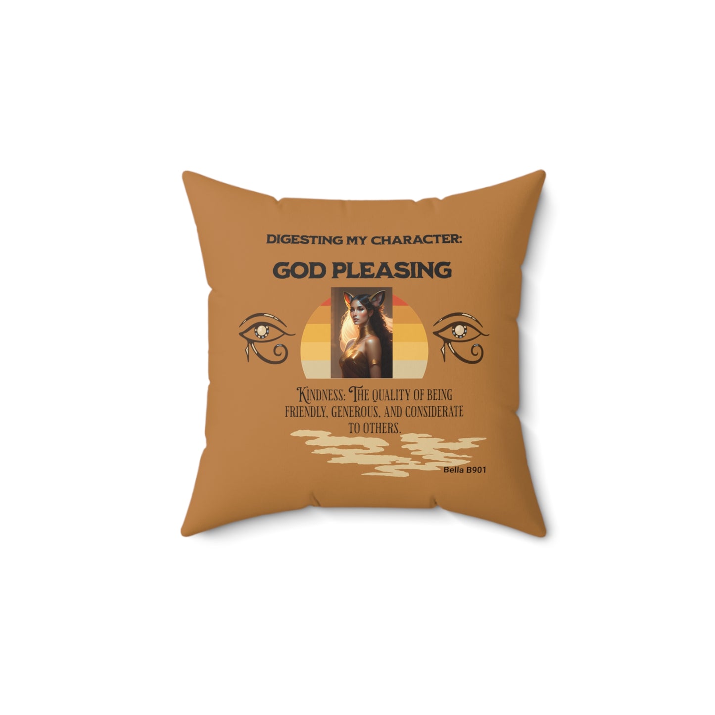 Digesting Kindness Spun Polyester Square Pillow