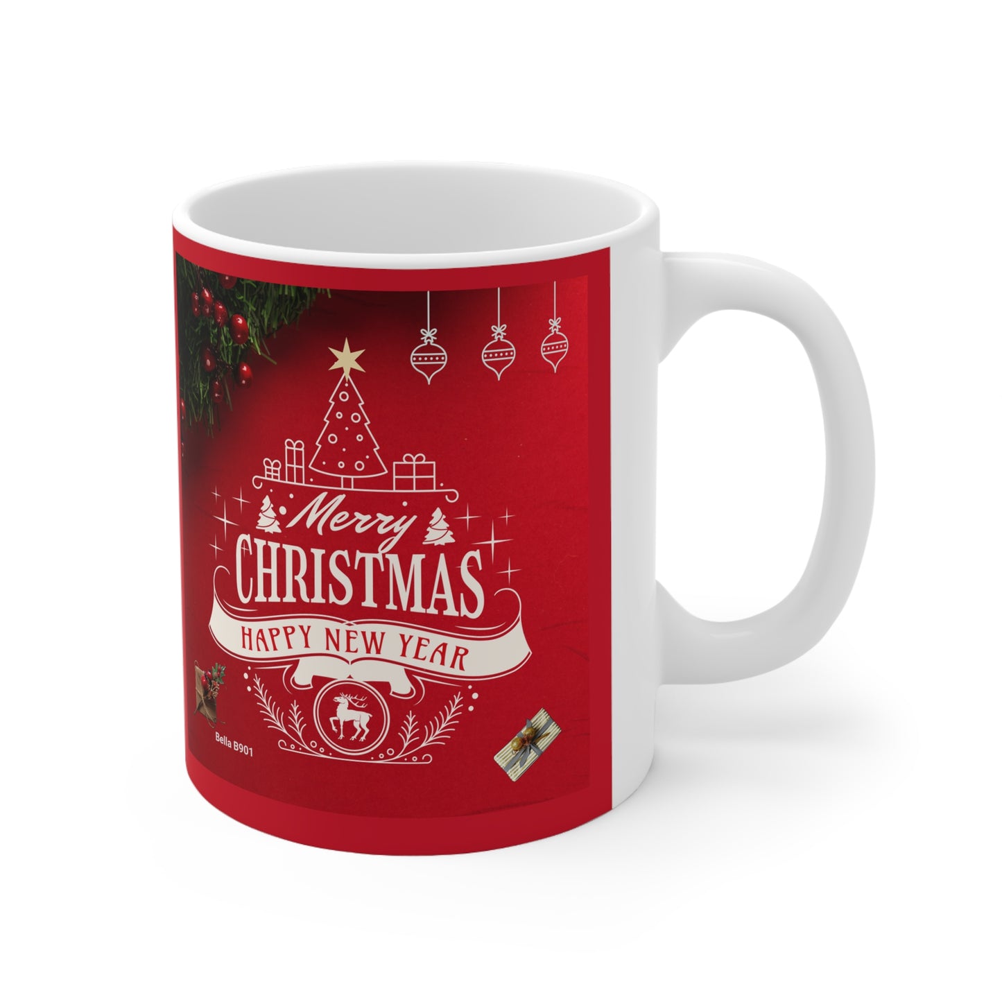 Merry Christmas Ceramic Unique Coffee Mug