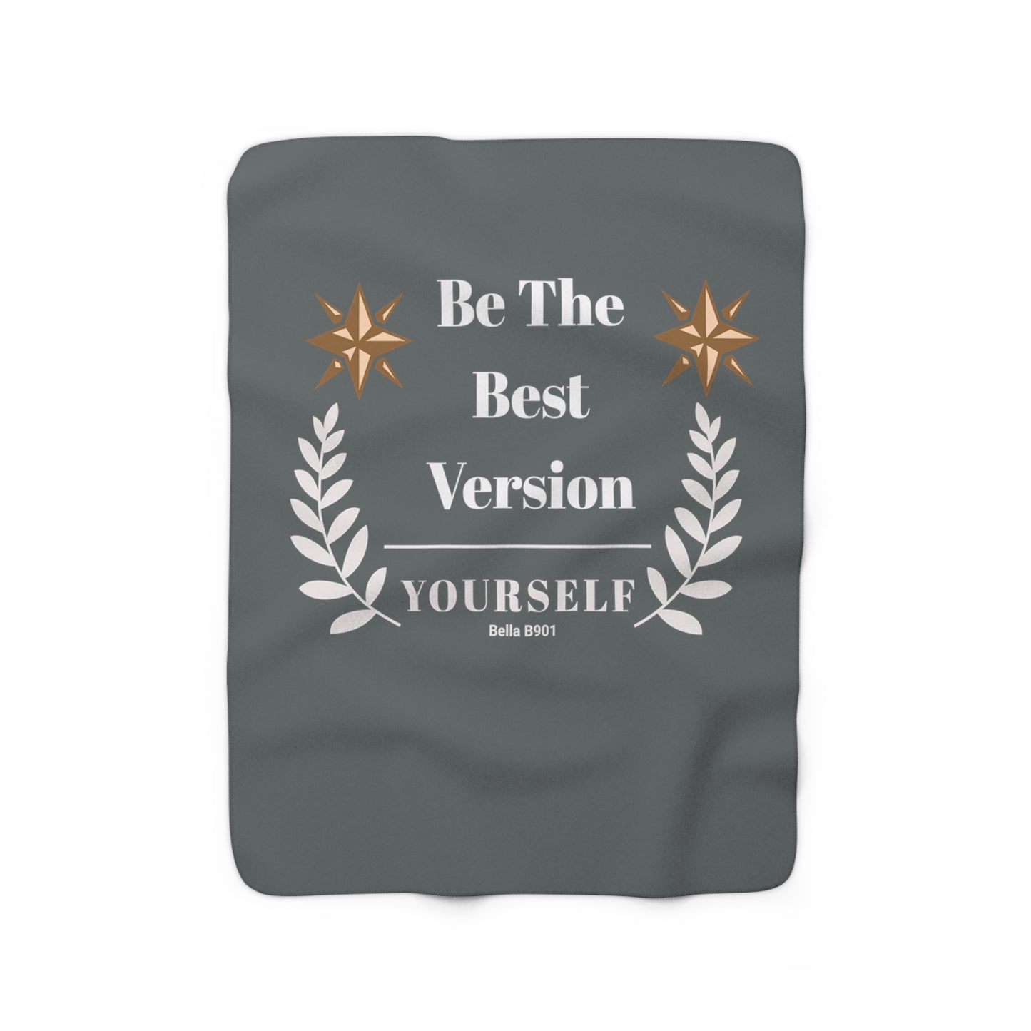 The Best Version Yourself Sherpa Fleece Blanket