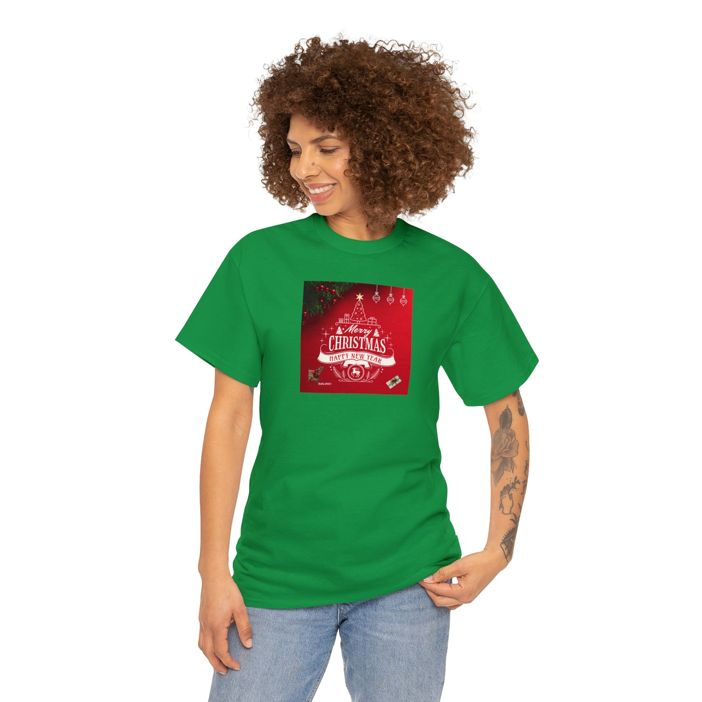 Merry Christmas Unisex Heavy Cotton Tee