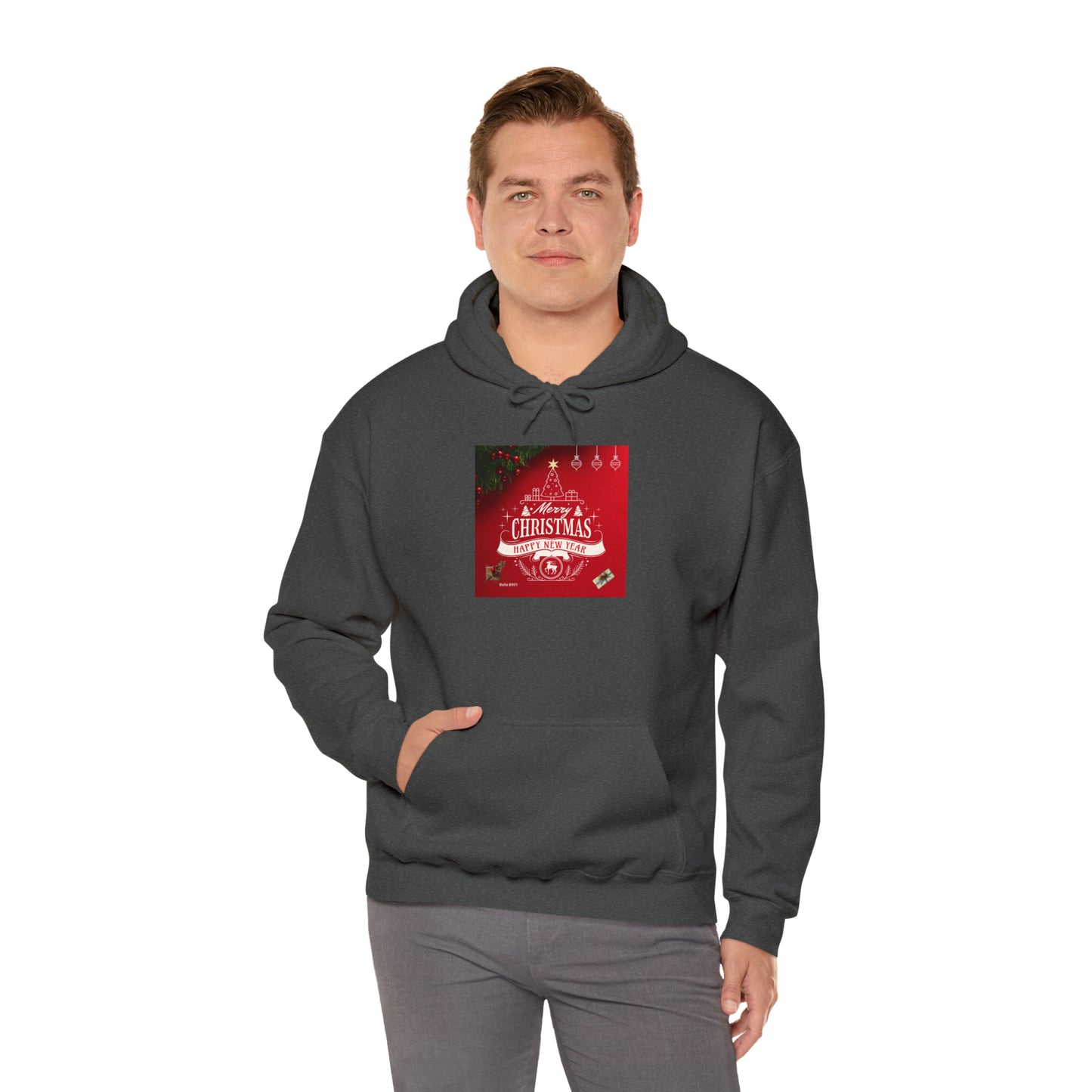 Merry Christmas Unisex Heavy Blend™ Hooded Sweatshirt