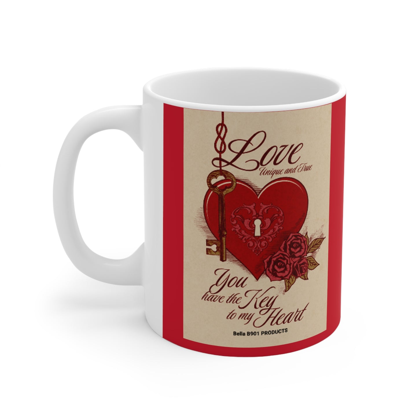 You Have The Key to My Heart Unique Ceramic Mug 11oz