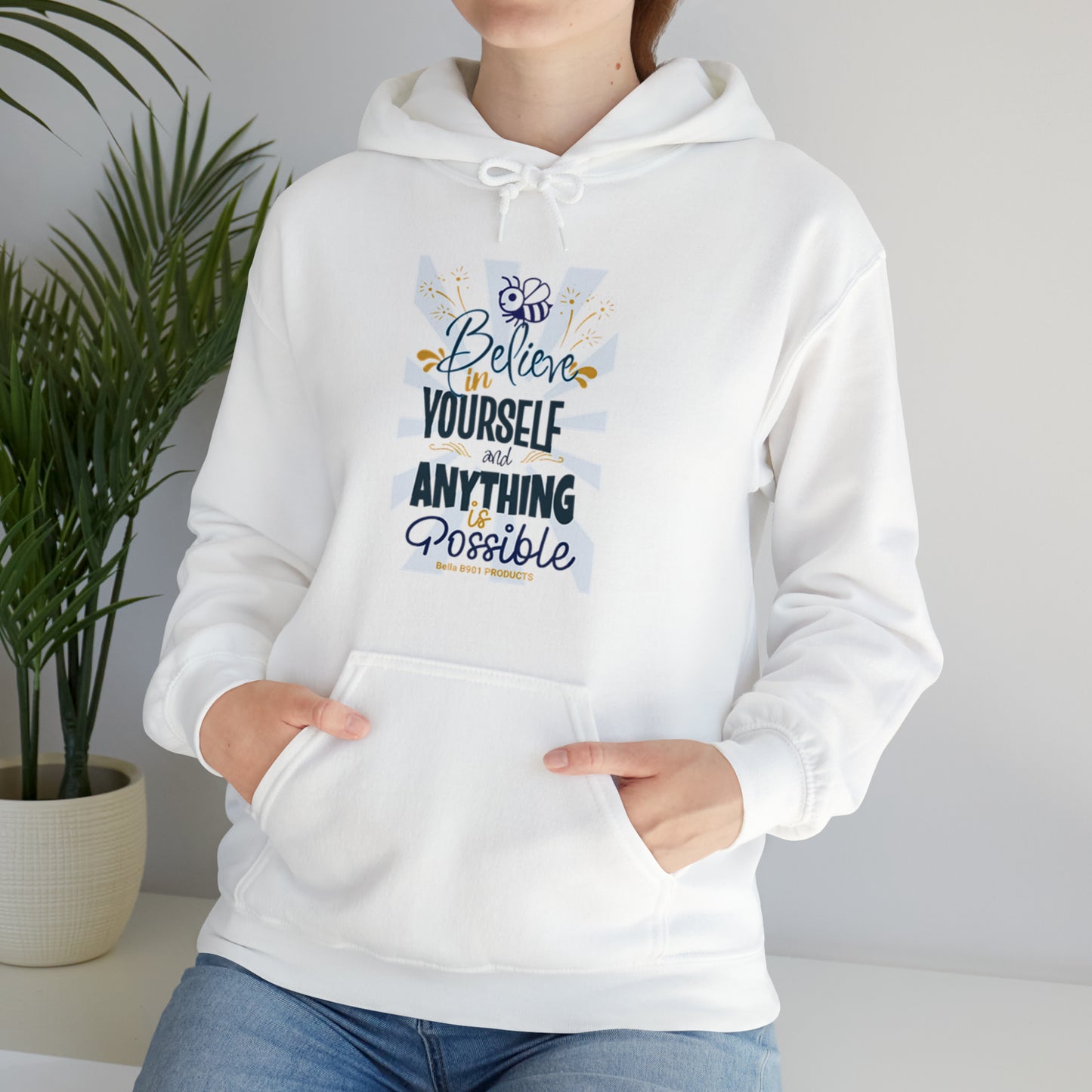 Believe In Yourself Unisex Heavy Blend™ Hooded Sweatshirt