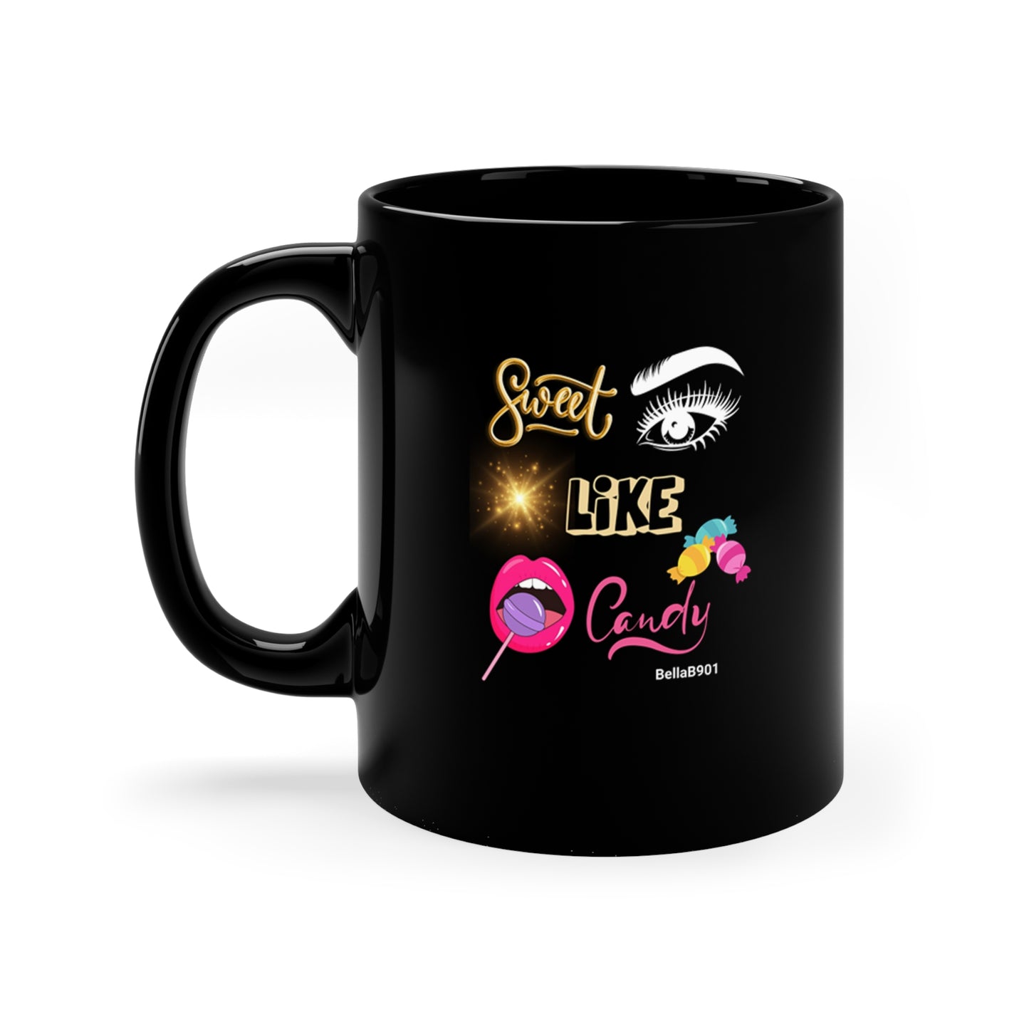 Sweet Like Candy 11oz Black Mug